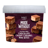 M&S gluten-free chocolate and caramel crispy rice bites 270g, imported from the UK