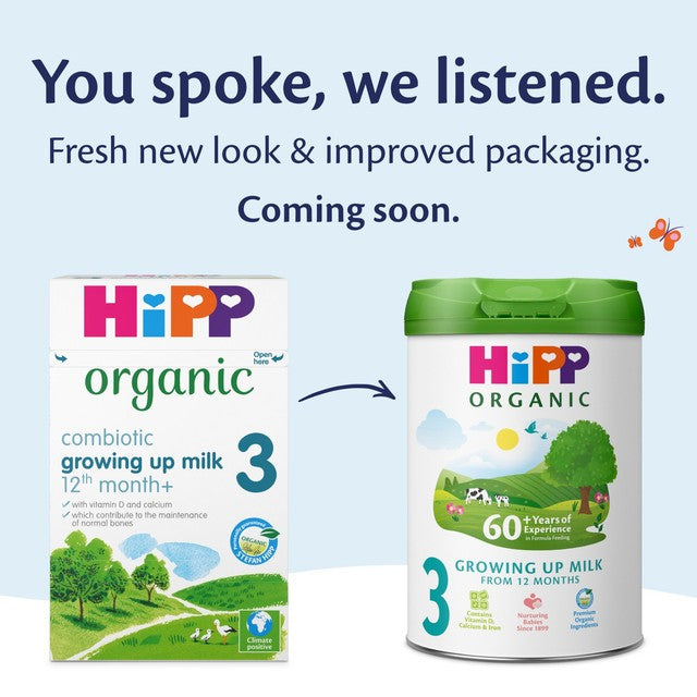 HiPP Organic 3 toddler milk powder 800g, UK version