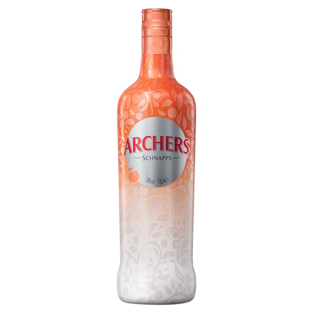 Archers peach schnapps liqueur 70cl - British product