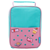 Smash Pink  Turquoise Charm Lunch Bag
