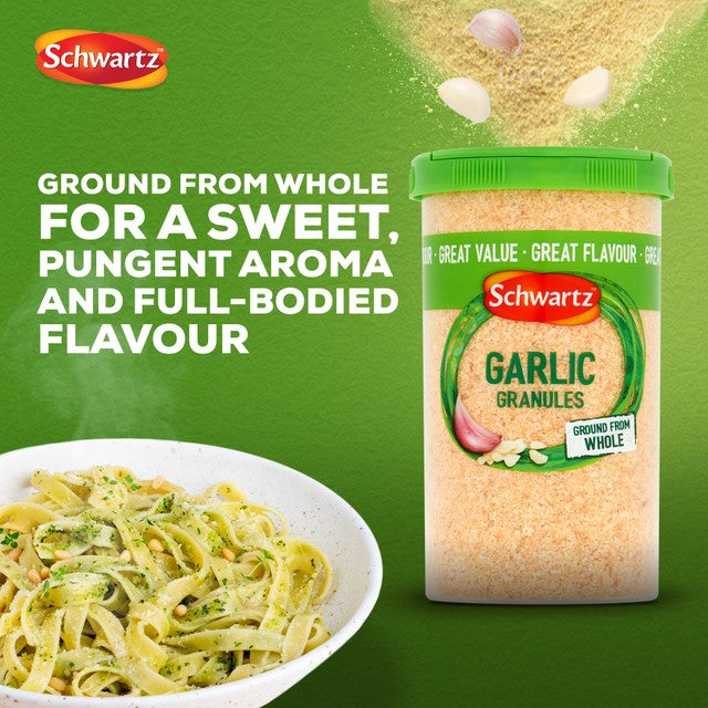 Schwartz Garlic Granules Drum 145g (British brand)