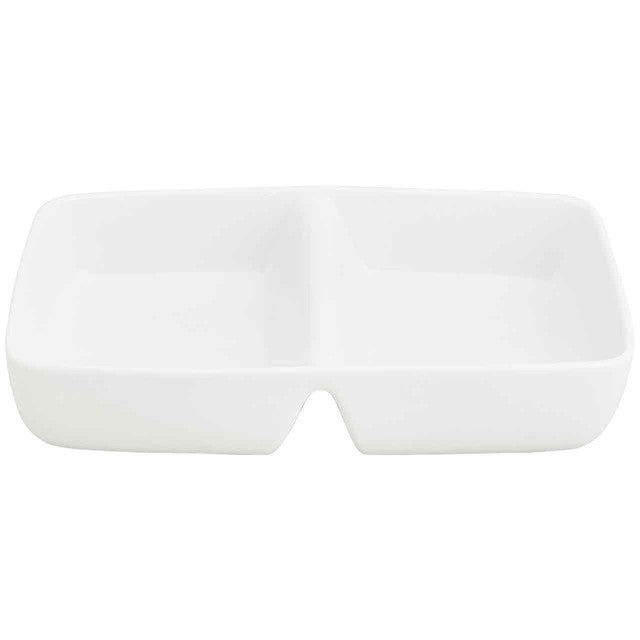 M&S ceramic divided vegetable serving dish white, imported from the UK