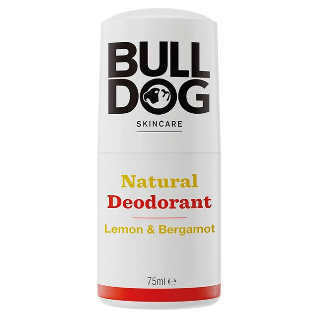 Bulldog Natural Deodorant Roll-On Lemon & Bergamot 75ml - British product