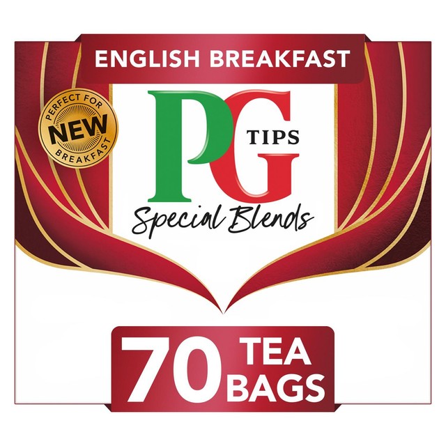 PG Tips English Breakfast tea bags, imported from the UK