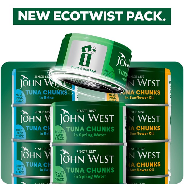 John West tuna chunks in spring water 4 x 125g multipack, UK version