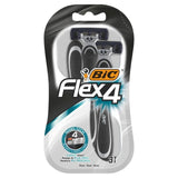 BIC Flex 4 disposable razors 3-pack - British product