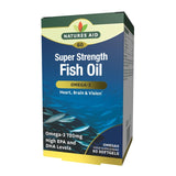 Natures Aid Omega-3 fish oil softgels 60 count, imported from the UK