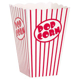 Unique Party popcorn boxes 15x11x11 cm, imported from the UK