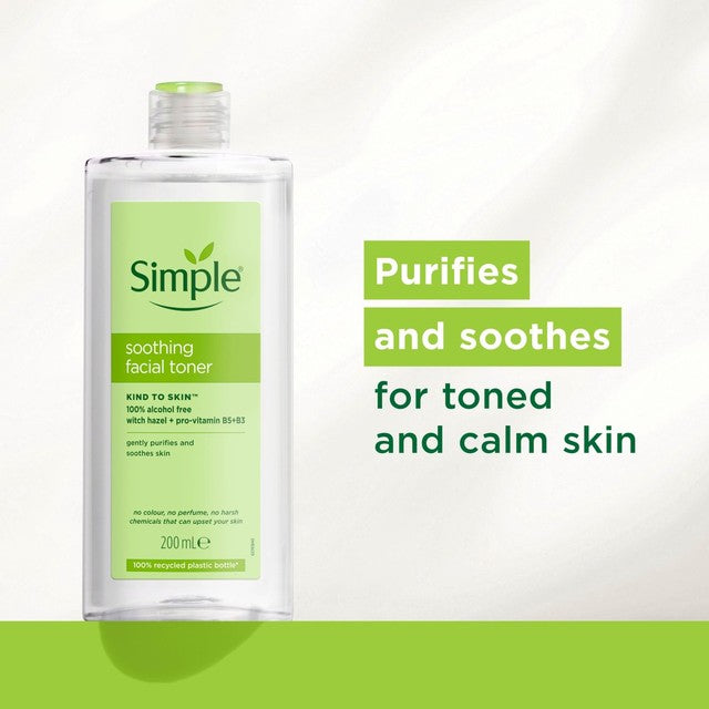 Simple Soothing Facial Toner 200ml (British brand)