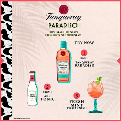 Tanqueray Paradiso Guava and Lemongrass Gin 70cl