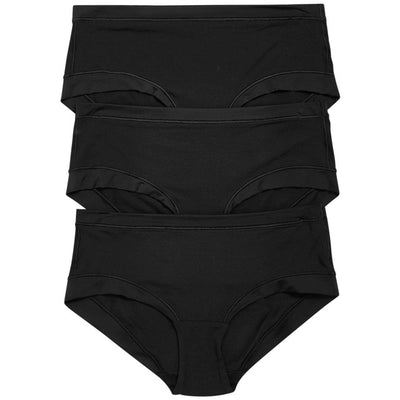 M&S Modal Low Rise Shorts 3 Pack Underwear Size 18 Black