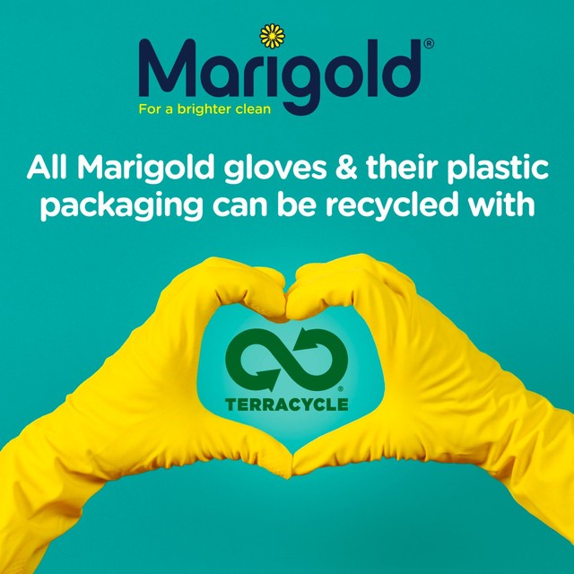 Marigold disposable latex-free gloves M/L, imported from the UK