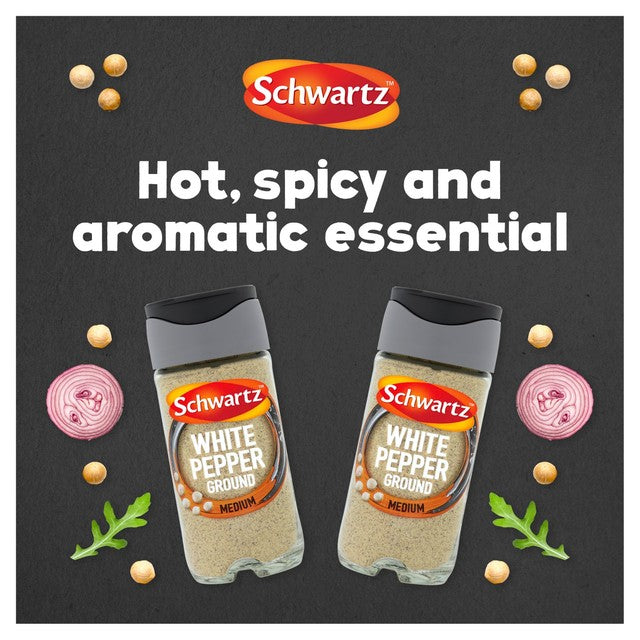 Schwartz ground white pepper 34g (British brand)