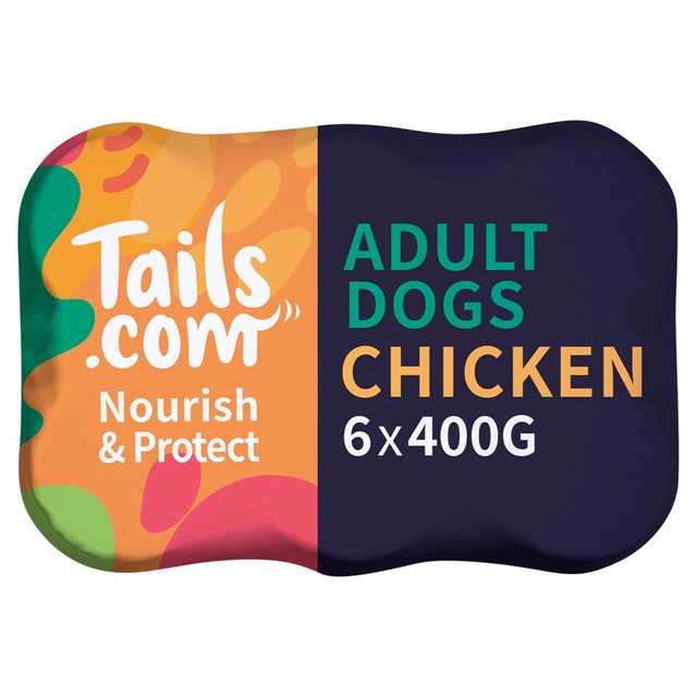 Tails dog food chicken 6 x 400g (British brand)