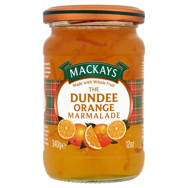 Mackays Dundee Orange Marmalade 340g, imported from the UK