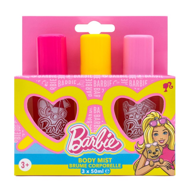 Barbie Body Mist Trio peach strawberry dragonfruit body spray set 3 x 50ml - British product