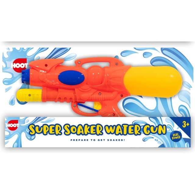 Hoot Super Soaker Water Gun Assorted Colours, UK version