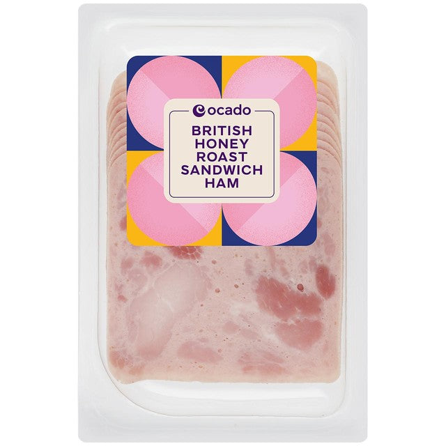 Ocado honey roast sandwich ham 115g, imported from the UK