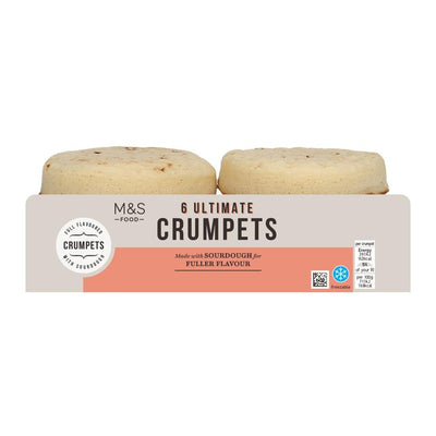M&S Ultimate Crumpets Sourdough British Crumpets 6-pakning