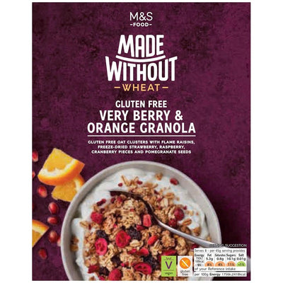 M&S Made Without Very Berry & Orange Granola Gluten Free Cereal 360g