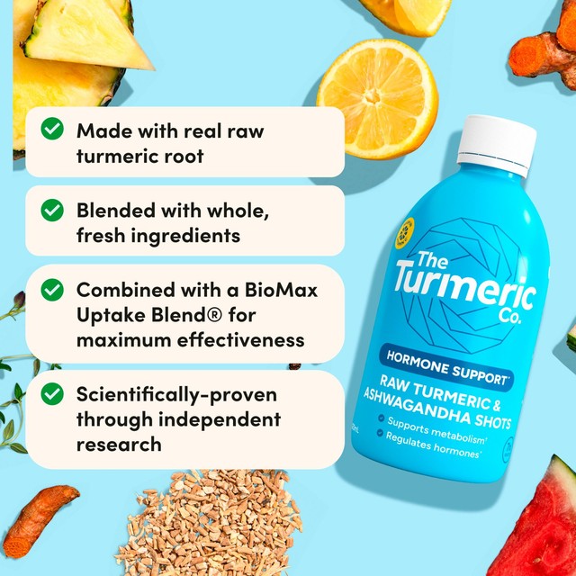 The Turmeric Co. Raw Turmeric & Ashwagandha health shot 420 ml (British brand)