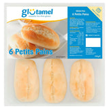 Glutamel gluten-free part baked petit pains 6x50g, UK version