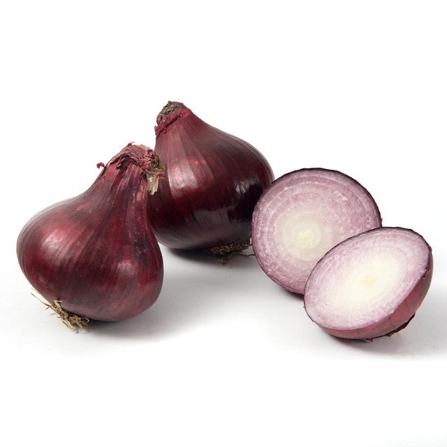 Ocado organic red onions 750g, imported from the UK