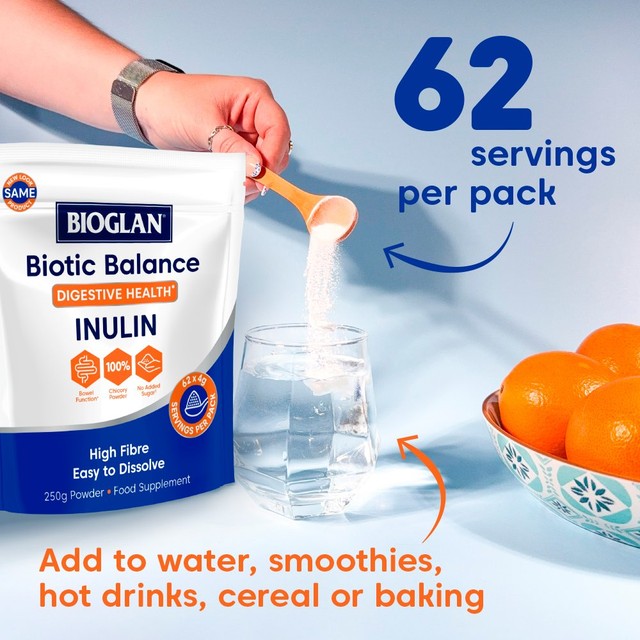 Bioglan Inulin fibre supplement powder 250g - British product