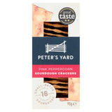 Peter's Yard pink peppercorn sourdough crackers 90g, imported from the UK