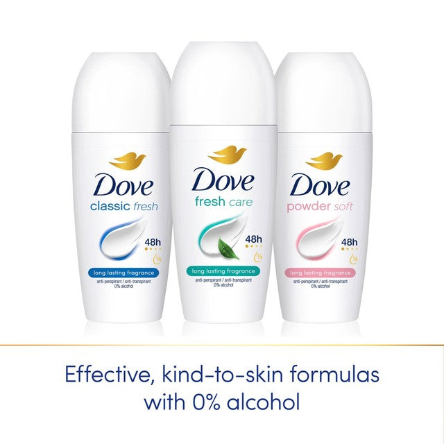 Dove women's antiperspirant deodorant roll-on Fresh 50ml - British product