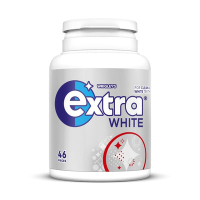 Wrigley's Extra White Sukkerfri Tyggegummi Flaske 64g