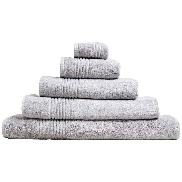 M&S Egyptian cotton hand towel in silver grey, imported from the UK