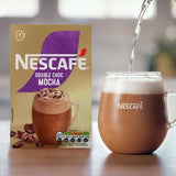 Nescafe Double Choc Mocha instant coffee 7 sachets, imported from the UK