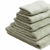 M&S hand towel sage green, imported from the UK