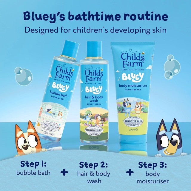 Childs Farm Bluey hair and body wash Bluey-Berry 250ml - British product