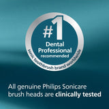 Philips toothbrush replacement head white 3 pack, imported from the UK