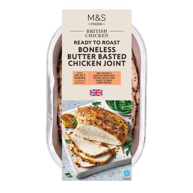 M&S seasoned chicken breast joint 439g, imported from the UK