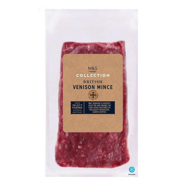 M&S British Venison Mince 300g, imported from the UK