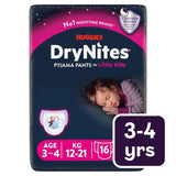 Huggies DryNites Girl Pyjama Pants Jumbo Pack - British product