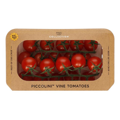M&S Piccolini Vine Tomatoes Fresh Vine Tomatoes 220g