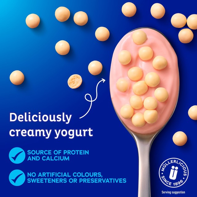 Muller Corner Chocolate Digestive and Strawberry Shortcake yogurts 6 x 124g, imported from the UK