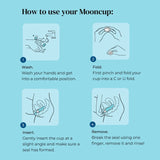 Mooncup Original Menstrual Cup Size B, imported from the UK