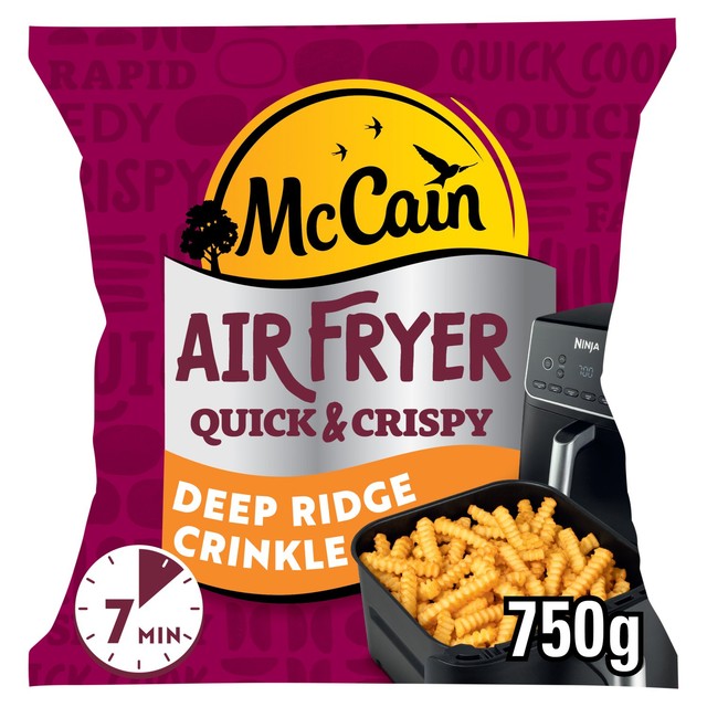 McCain Crinkle Cut Chips 750g, imported from the UK