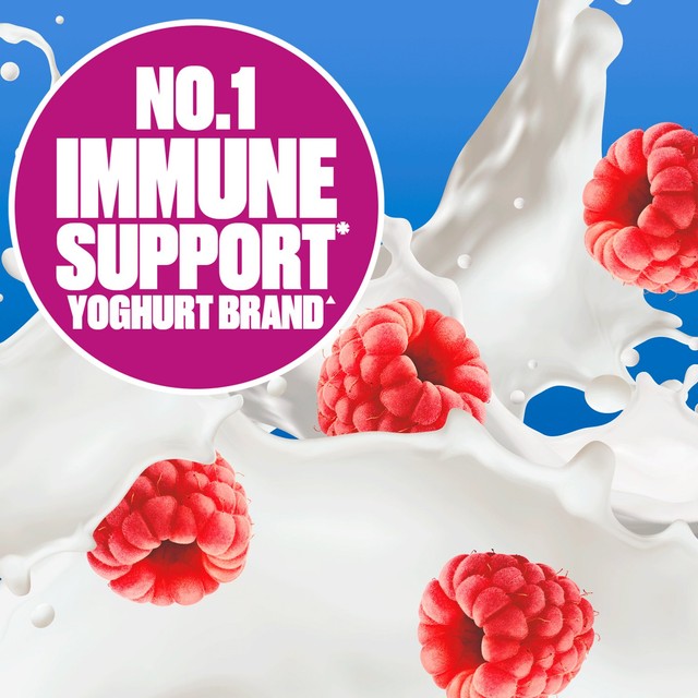 Actimel raspberry yoghurt drink 8 x 100g multipack - British product
