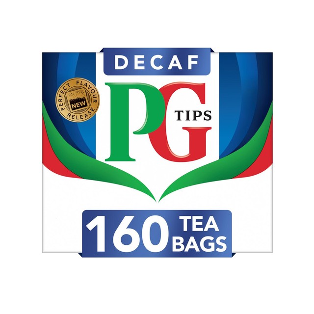 PG Tips decaf tea bags 160, imported from the UK