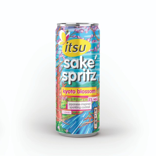 Itsu Kyoto Blossom sake spritz 250ml, UK version
