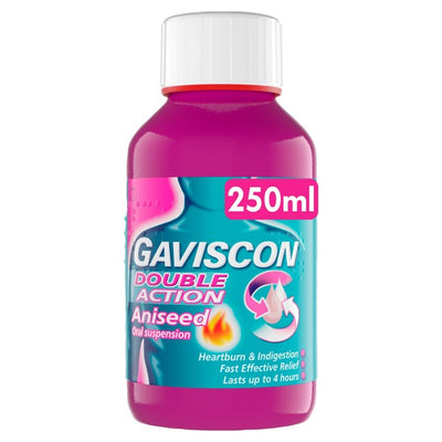Gaviscon Double Action Aniseed Liquid Heartburn & Indigestion Relief 250ml
