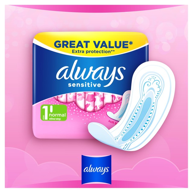 Always Sensitive Normal Sanitary Towels Size 1 - British product