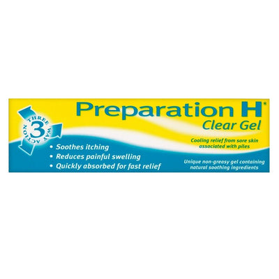 Preparation H Soothing Piles Relief Quick Absorbing Gel for Haemorrhoids 25g