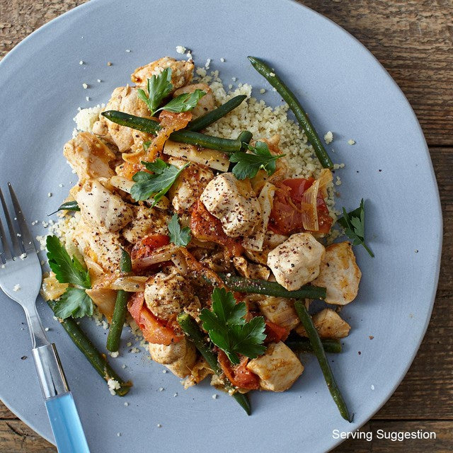 Ocado organic free range chicken breast chunks 350g, UK version